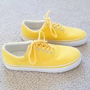 Polo By Ralph Lauren Canvas Sneakers - Women | Color: Yellow | Size 7.5